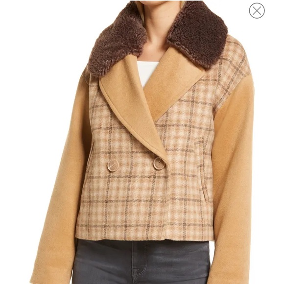 Double Breasted Jacket with Faux Fur Collar
RACHEL PARCELL - Picture 2 of 6